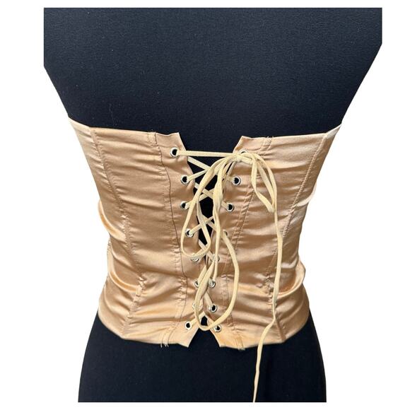 New ~ EDIKTED ~ Side Lace Up Corset Top Small - Picture 3 of 6